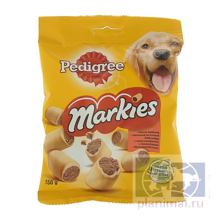 Pedigree Педигри Markies Мясное печенье для собак с мозговой косточкой, 150 гр.