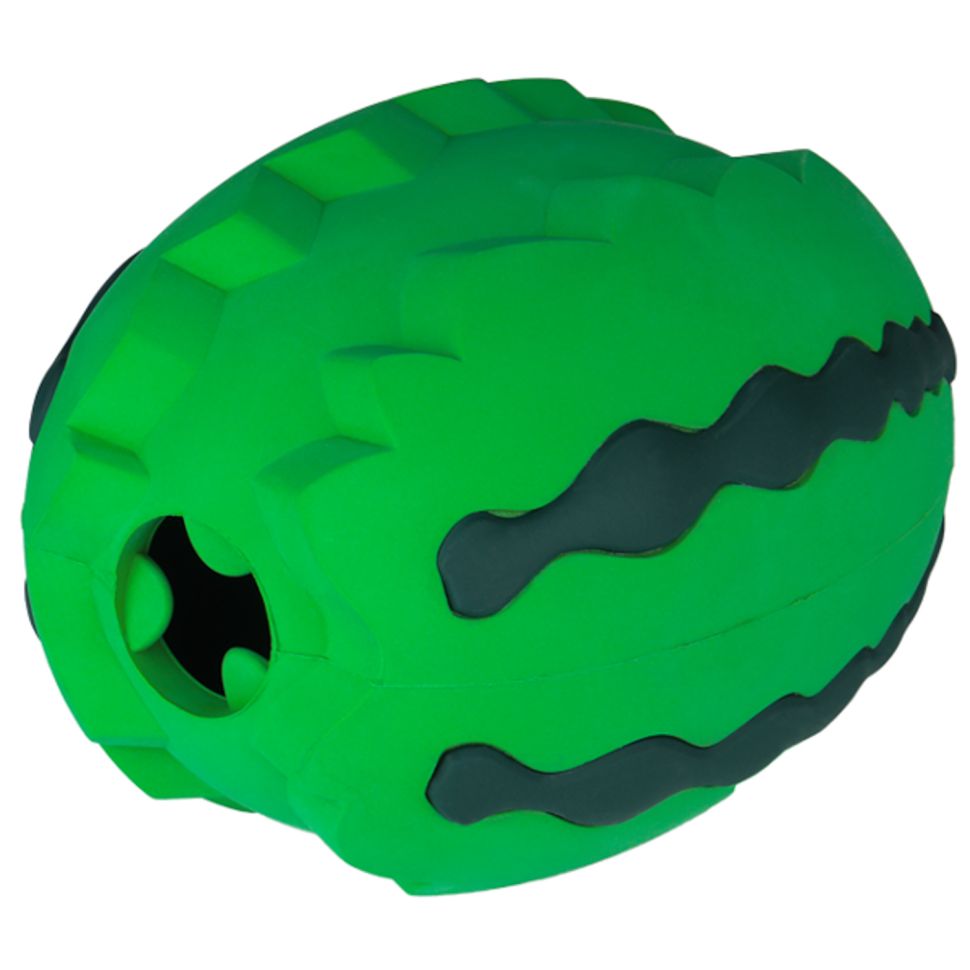Mr.Kranch: Игрушка, Арбуз, зеленая с ароматом курицы, для собак, 15 см 
