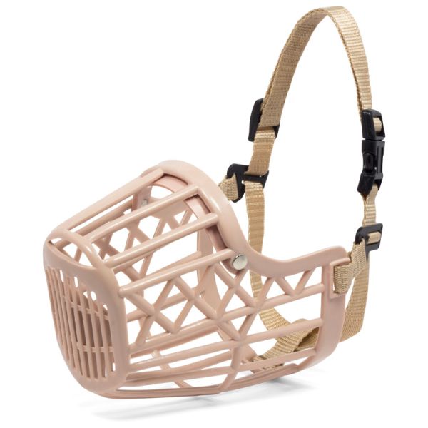 Triol: Намордник пластиковый, с нейлоновым ремешком, № 3, 55*40*90 мм