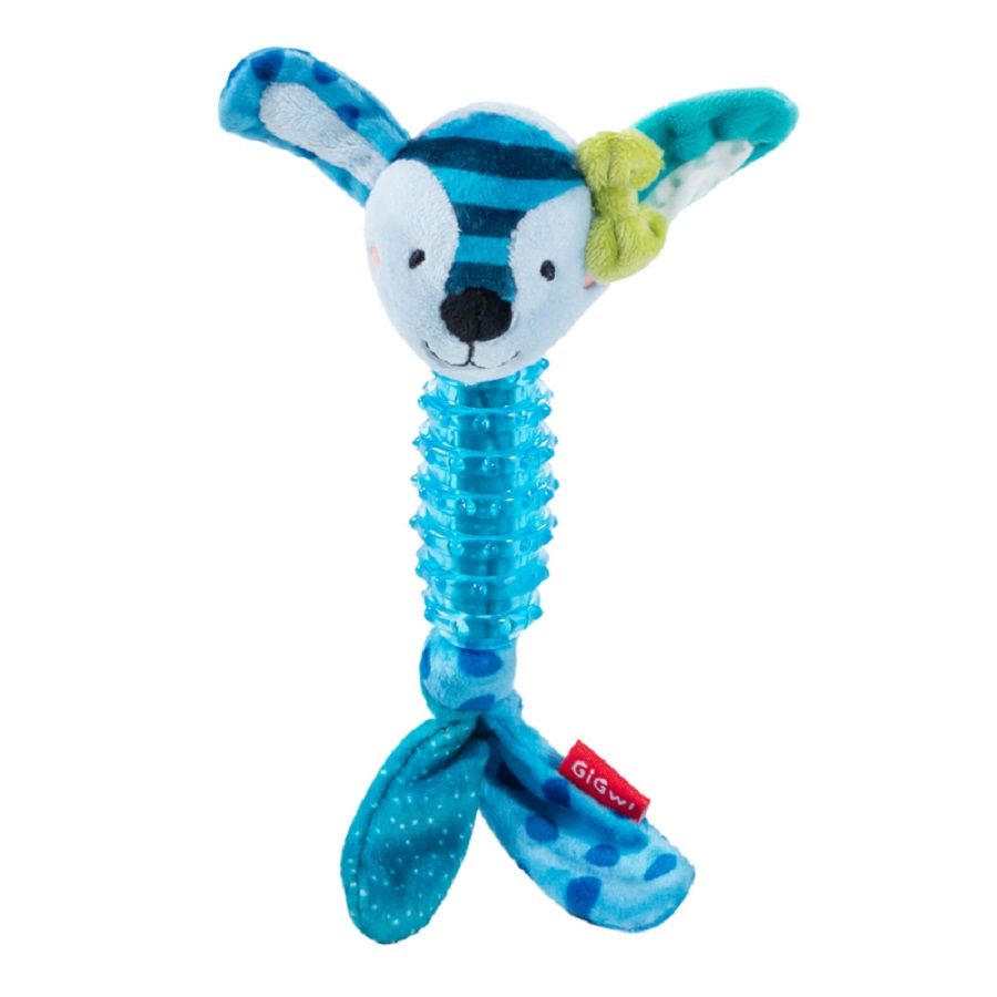 GiGwi: Заяц с пищалкой, серия SUPPA PUPPA, игрушка для маленьких собак, 15 см, 75529
