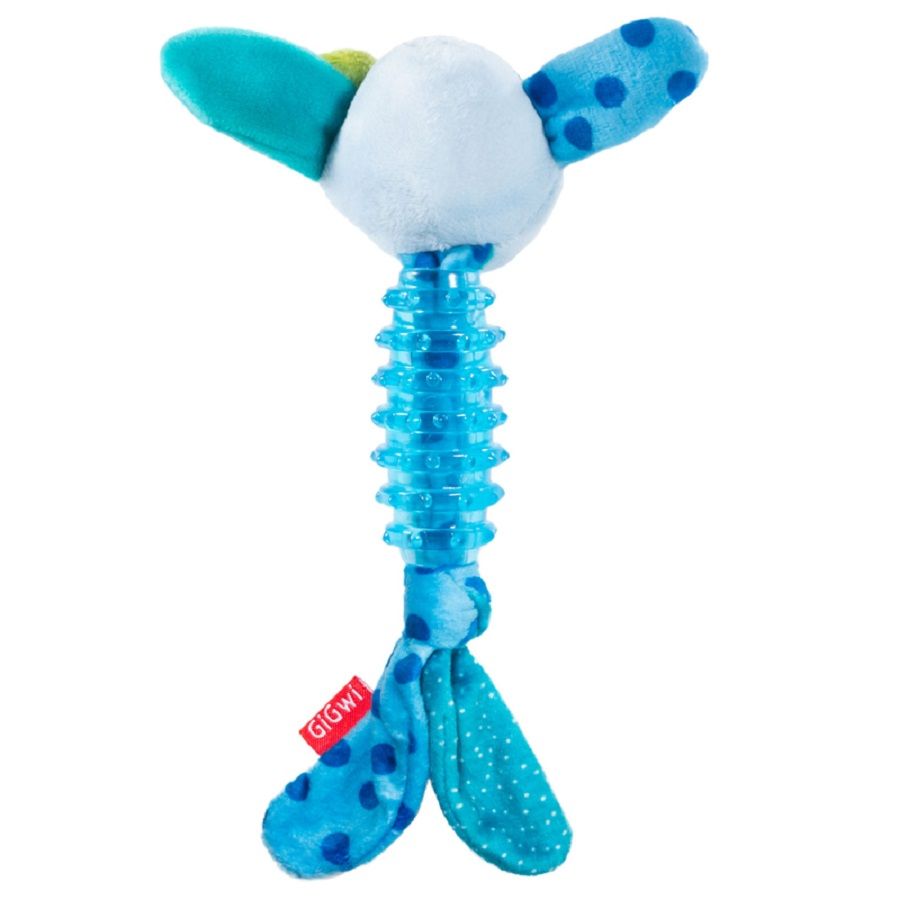 GiGwi: Заяц с пищалкой, серия SUPPA PUPPA, игрушка для маленьких собак, 15 см, 75529