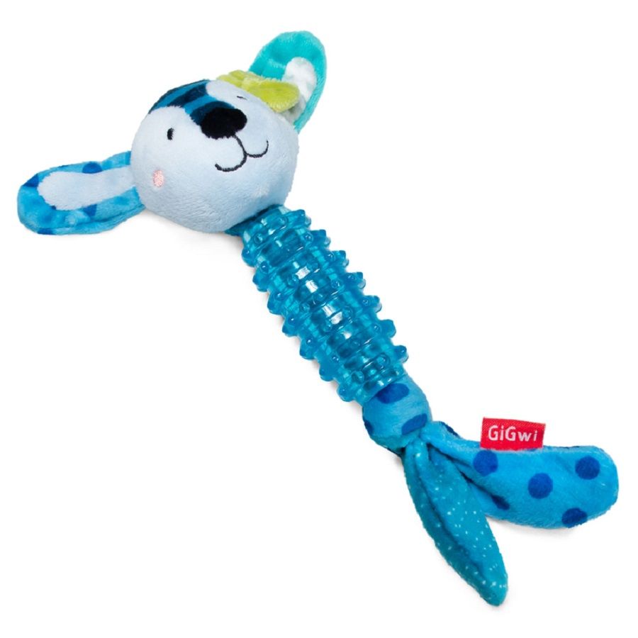 GiGwi: Заяц с пищалкой, серия SUPPA PUPPA, игрушка для маленьких собак, 15 см, 75529