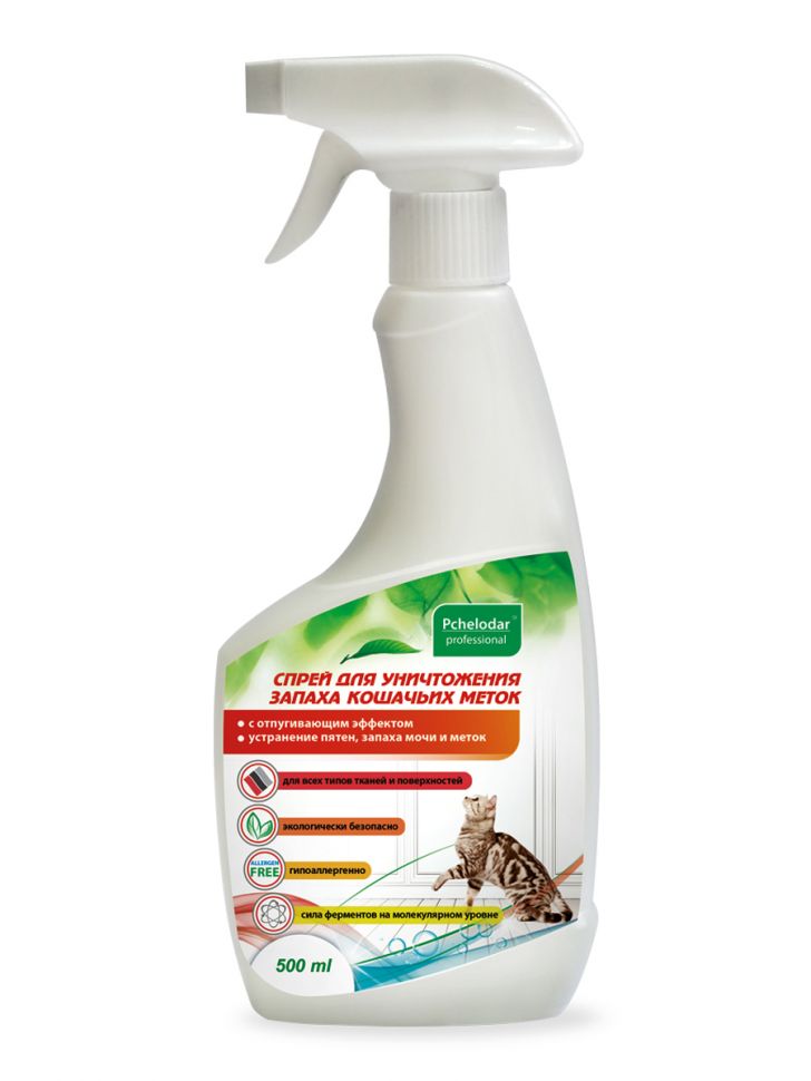 Пчелодар: Спрей для уничтожения запаха кошачьих меток, 500 мл