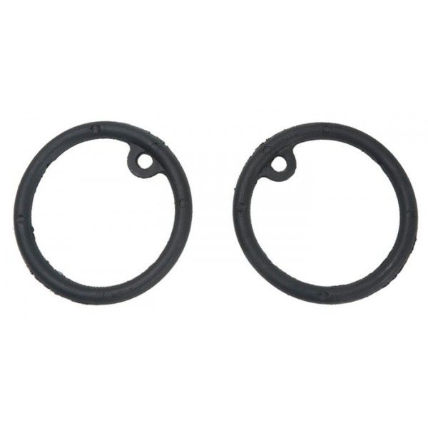 Wahlsten: Резинки боковые для стремян, Юниор, черные, 15018-с