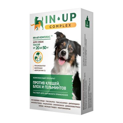 ИН-АП комплекс: капли от блох и глистов для собак 20-30 кг, 3 мл