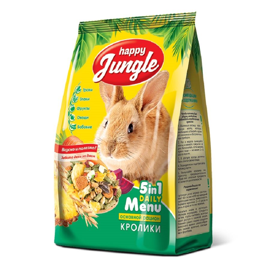 Happy Jungle Корм для кроликов, 400 гр. J110
