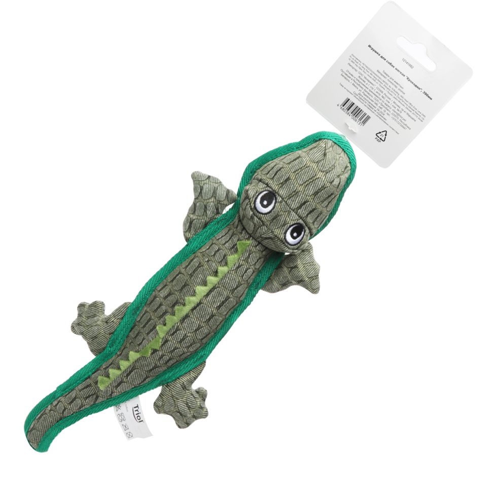 Triol: Игрушка для собак мягкая Крокодил, 39 см, арт. 12141082