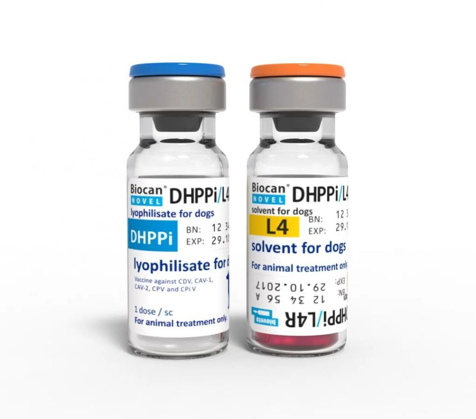 Вакцина Каниген DHPPi/L для собак с 8 нед 1 доза