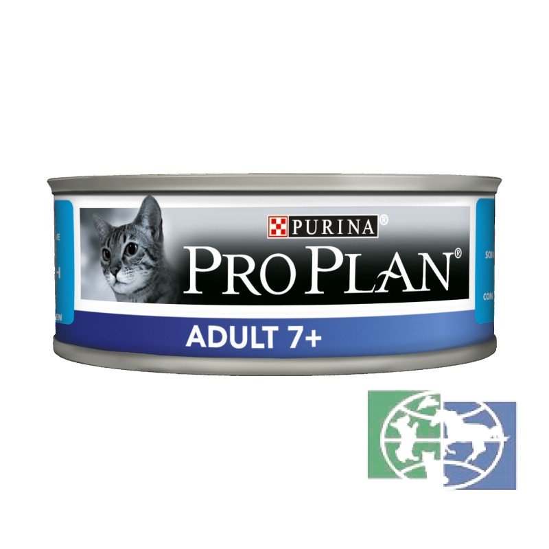 Консервы Purina Pro Plan для кошек старше 7 лет, тунец, банка, 85 гр.