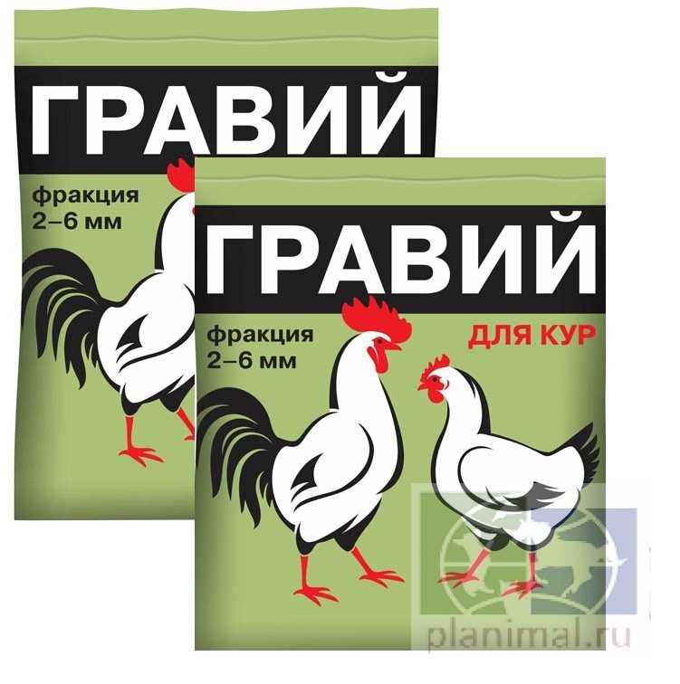 Ваше хозяйство: Гравий для кур,цесарок и молодняка с 2-х мес., фракция 2-6 мм, 1 кг