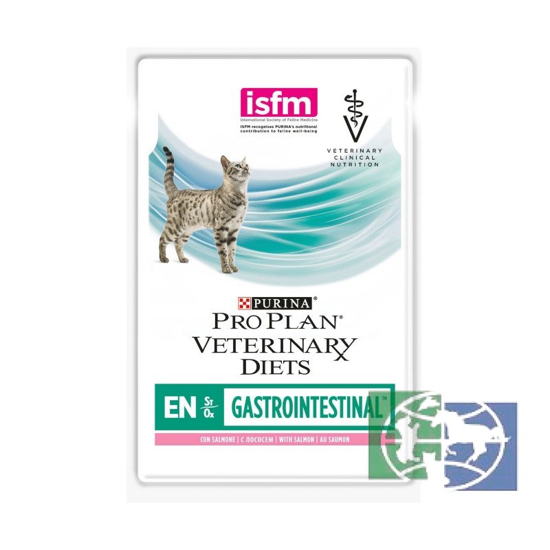 Консервы Purina Pro Plan Veterinary Diets EN для кошек при расстройствах пищеварения, с лососем, 85 гр.