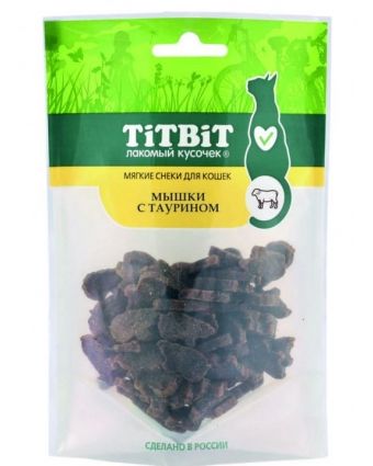TitBit: Мышки с таурином для кошек Мягкие снеки 50 гр., арт. 017463