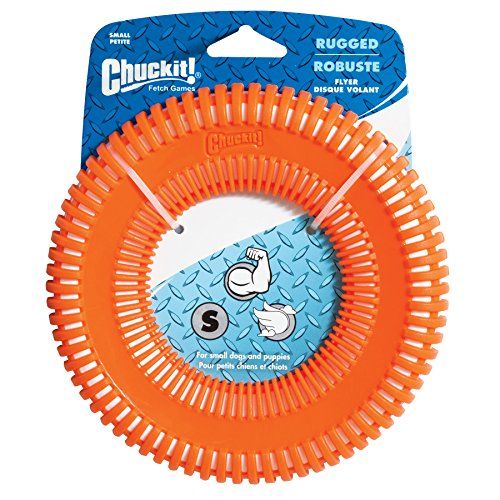 Chuckit: Суперпрочное малое кольцо для Фрисби, Rugged Flyer Toy, резина, для собак, 24,5 см