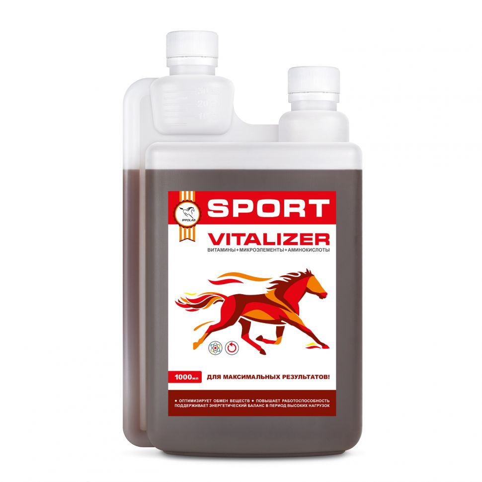 Ippolab: VITALIZER / Виталайзер витамины, минералы, аминокислоты для спортивных лошадей, 1 л.
