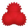 Playology дентальный жевательный тройной мяч SQUEAKY BOUNCE BALL для щенков 4-8 месяцев, с ароматом говядины, цвет красный