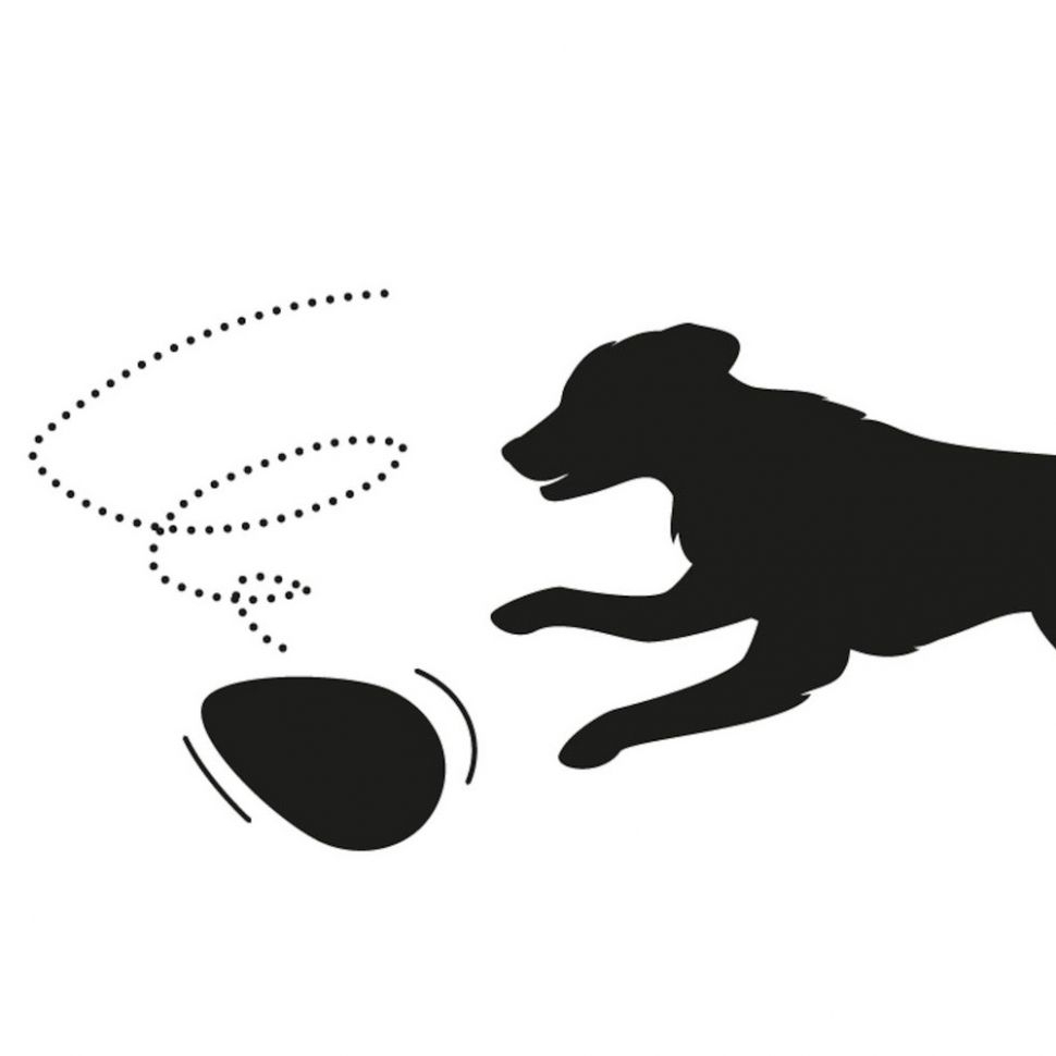 Flamingo: Яйцо красное, игрушка для собак, 13 х 18,5 см, пластик