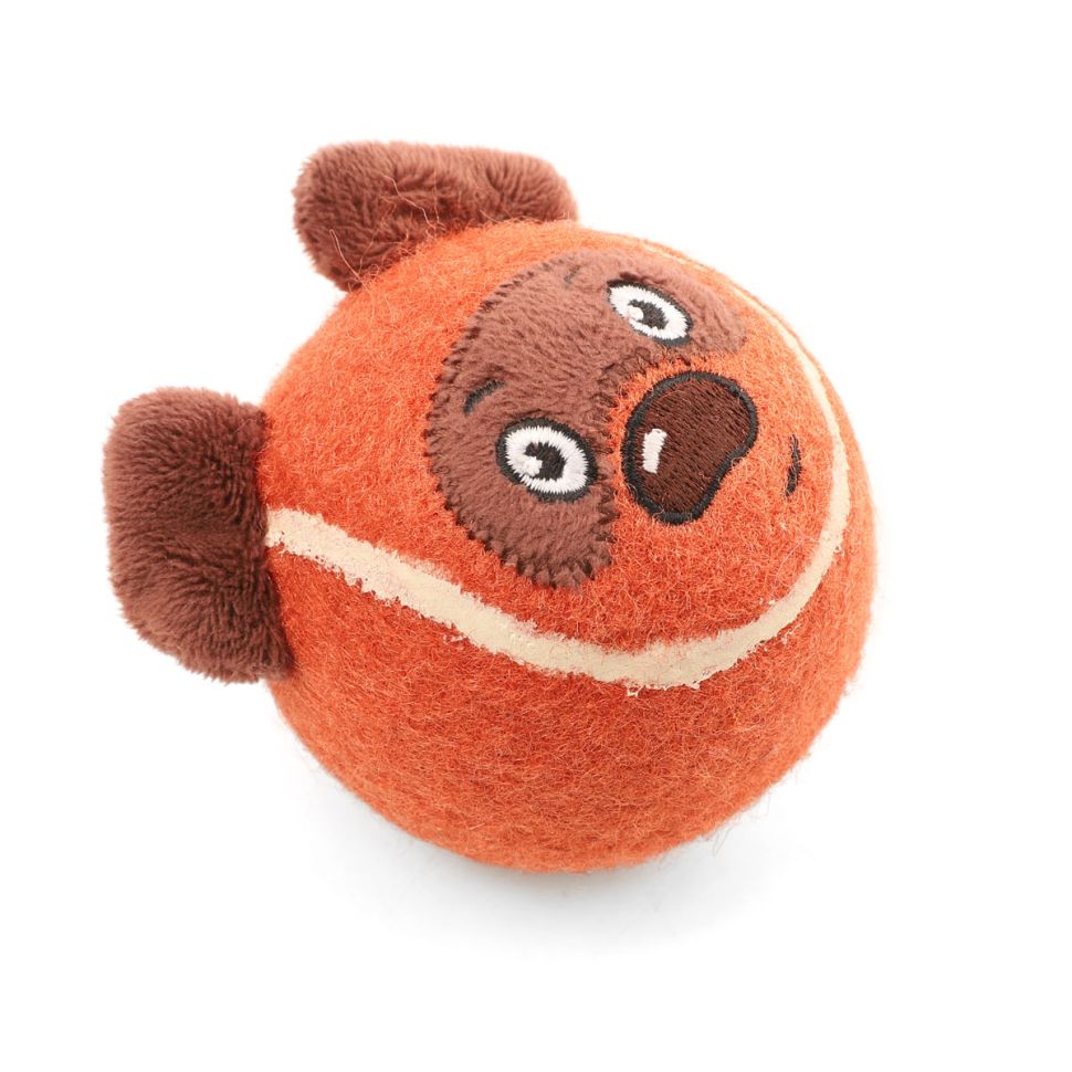 Triol: СоюзМультФильм ВИННИ ПУХ  Игрушка для собак Мяч-медвежонок, d=65/70 мм, 12141305