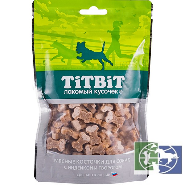 TitBit: Косточки мясные с индейкой и творогом для собак 145 гр.