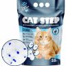 Cat Step: Crystal Blue силикагелевый наполнитель, для кошек, 3.8 л, 1.8 кг