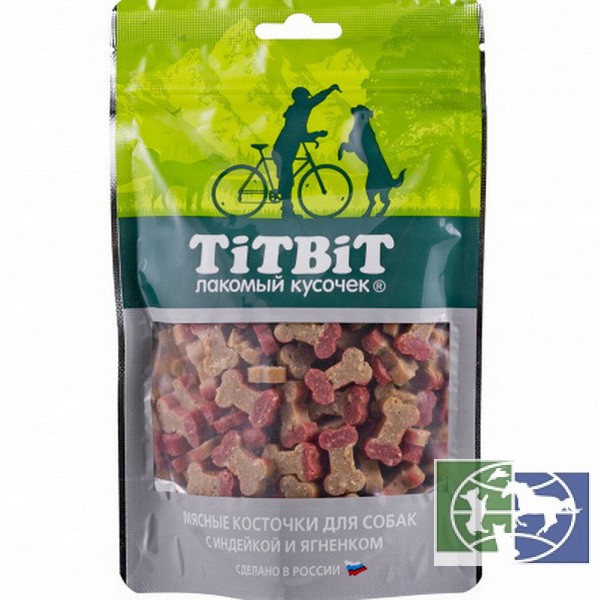 TitBit: Косточки мясные с индейкой и ягненком для собак 145 гр.