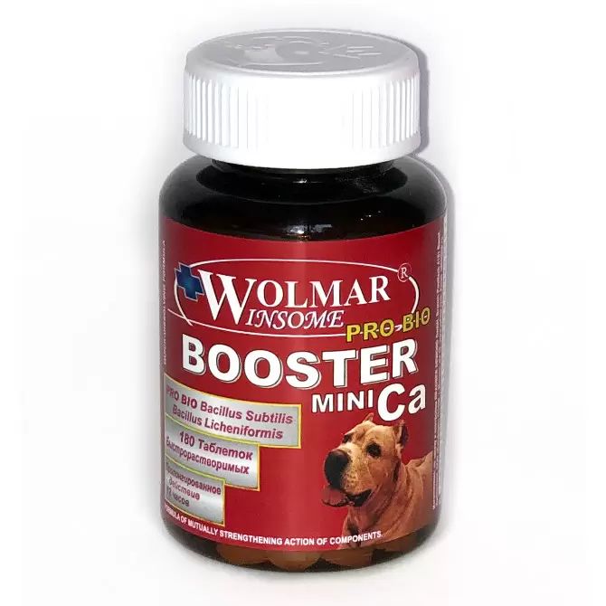 Wolmar Winsome Pro Bio Booster Ca MINI кальциево-фосфорный баланс для щенков и собак мелких пород, 180 табл.