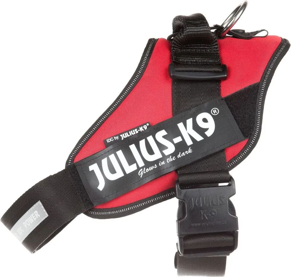 JULIUS-K9, шлейка для собак IDC®-Powerharness, 1 (63-85см/ 23-30кг), красный