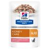 Hill's: Prescription Diet k/d Kidney Care, влажный диетический корм, при хронической болезни почек, для кошек, с лососем, 85 г