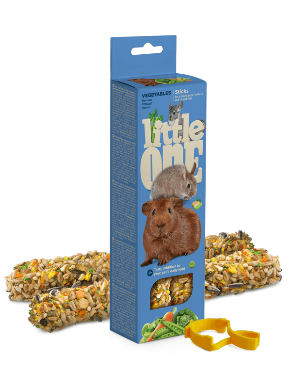 Little One: палочки для морских свинок, кроликов и шиншилл с овощами, 60 гр. х 2 шт.
