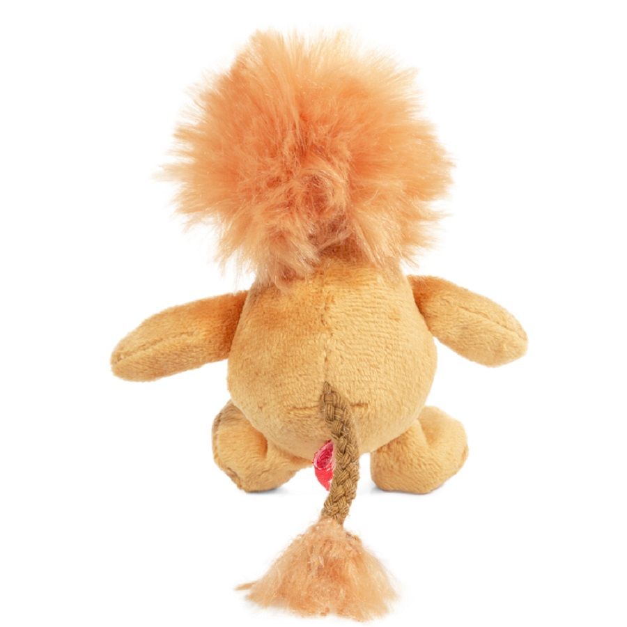 GiGwi: Лев с пищалкой, игрушка для собак, серия PLUSH FRIENDZ, 10 см, 75103