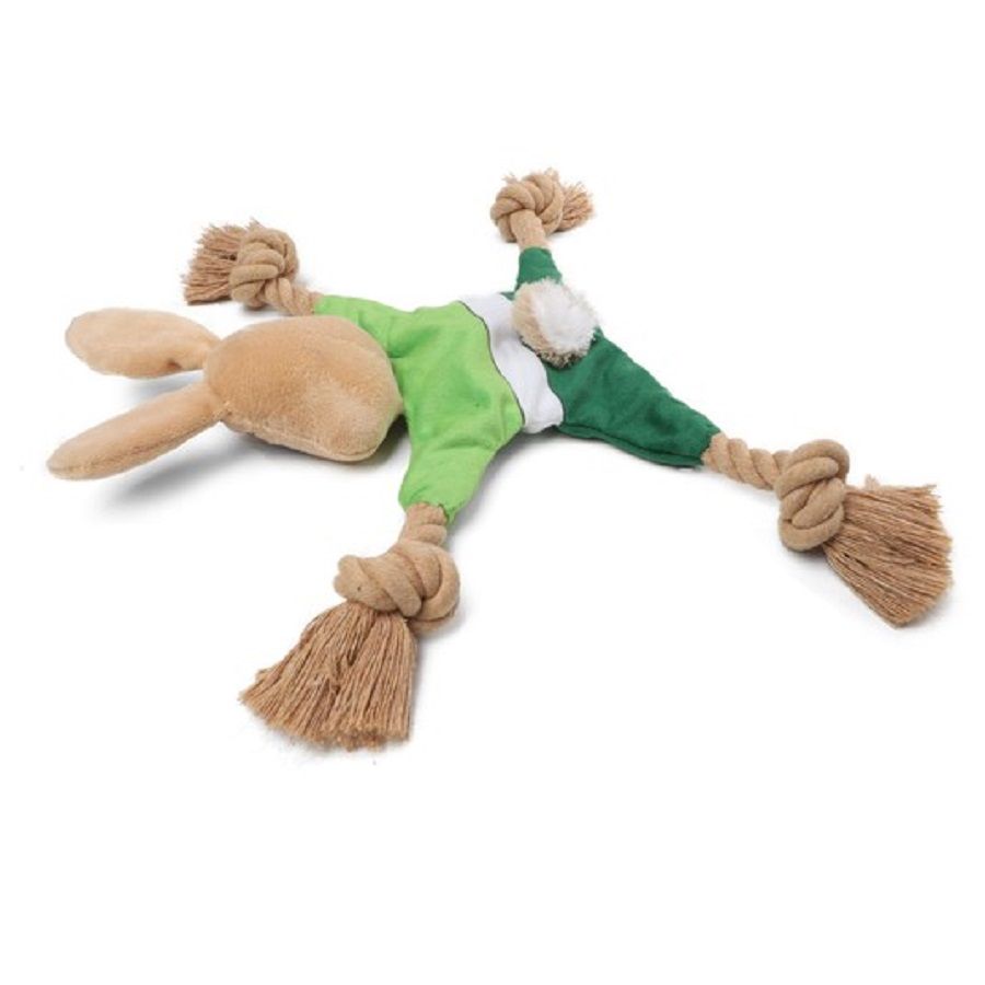 Triol: СоюзМультФильм НУ, ПОГОДИ! Игрушка мягкая шуршащая для собак Заяц, пищит, 32 см, 12141301