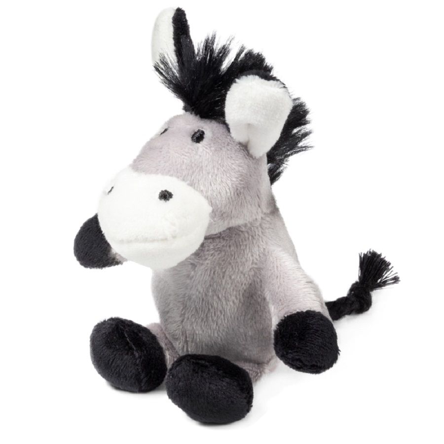GiGwi: Ослик с пищалкой, игрушка для собак, серия PLUSH FRIENDZ, 10 см