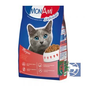 Монами: сухой корм для кошек с говядиной, 0,4 кг