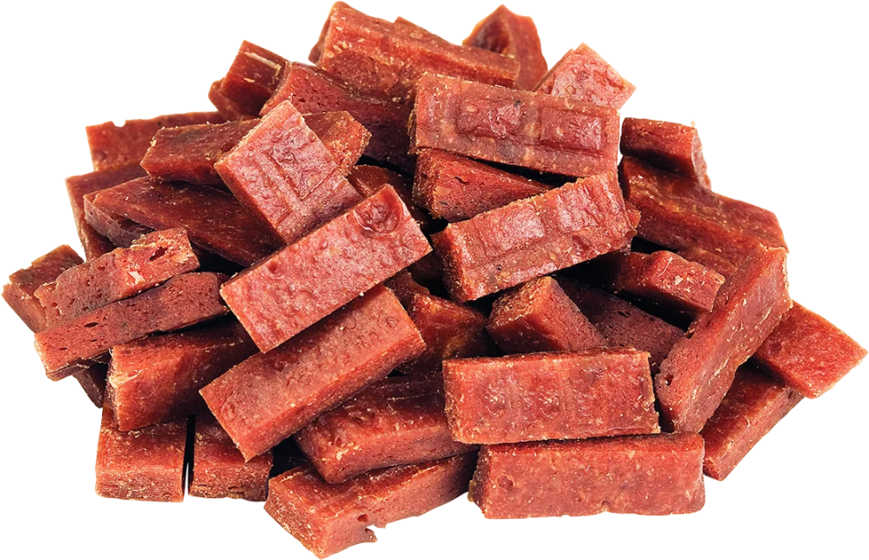 Деревенские Лакомства: Нарезка из говядина нежная для кошек, 45 гр.