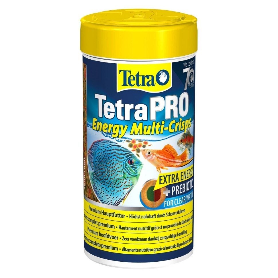 TetraPro Energy Crisps корм-чипсы для всех видов рыб для дополнительной энергии 250 мл