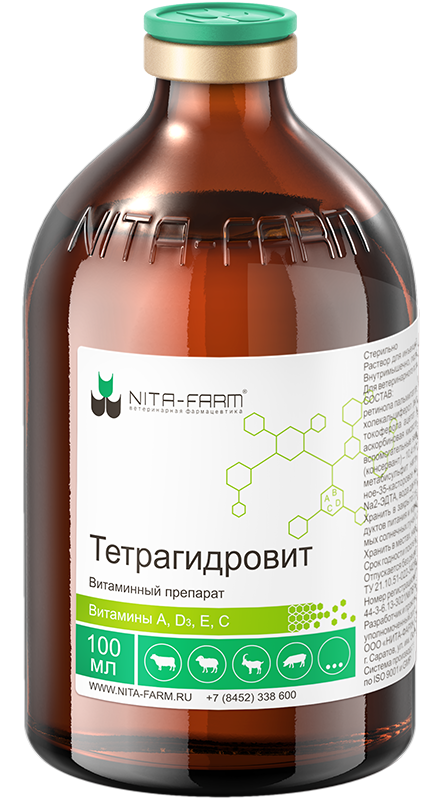 NitaFarm: Тетрагидровит инъекционный, 100мл