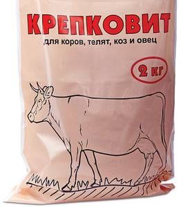 Ваше хозяйство: Крепковит кормовая добавка для коров, телят, коз и овец, 2 кг