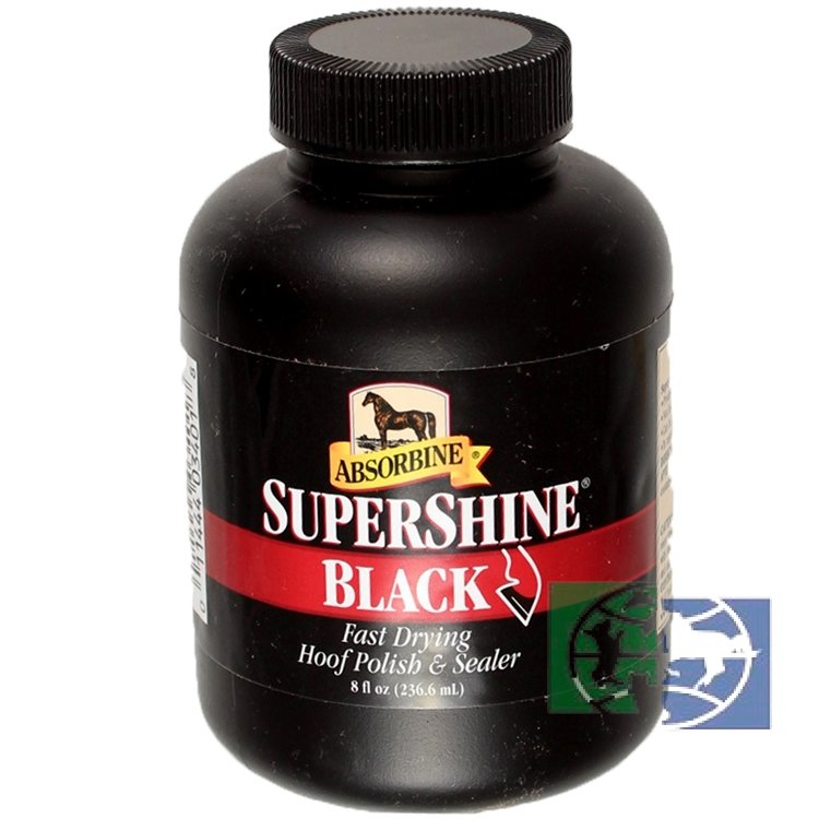 ABSORBINE: SuperShine® Hoof Polish & Sealer, Полировка для копыт черная, 240 мл