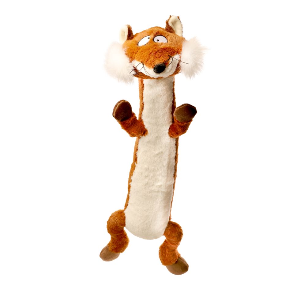 GiGwi: Игрушка для собак Лиса с пищалками 62см, серия PLUSH FRIENDZ, 75231