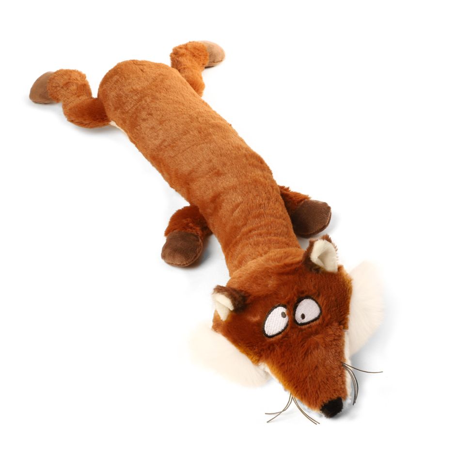 GiGwi: Игрушка для собак Лиса с пищалками 62см, серия PLUSH FRIENDZ, 75231