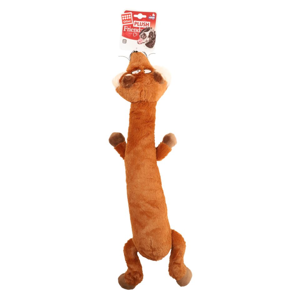 GiGwi: Игрушка для собак Лиса с пищалками 62см, серия PLUSH FRIENDZ, 75231