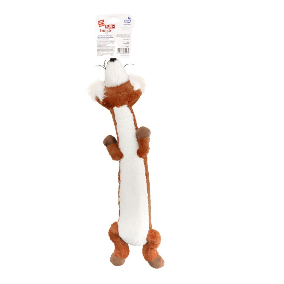 GiGwi: Игрушка для собак Лиса с пищалками 62см, серия PLUSH FRIENDZ, 75231