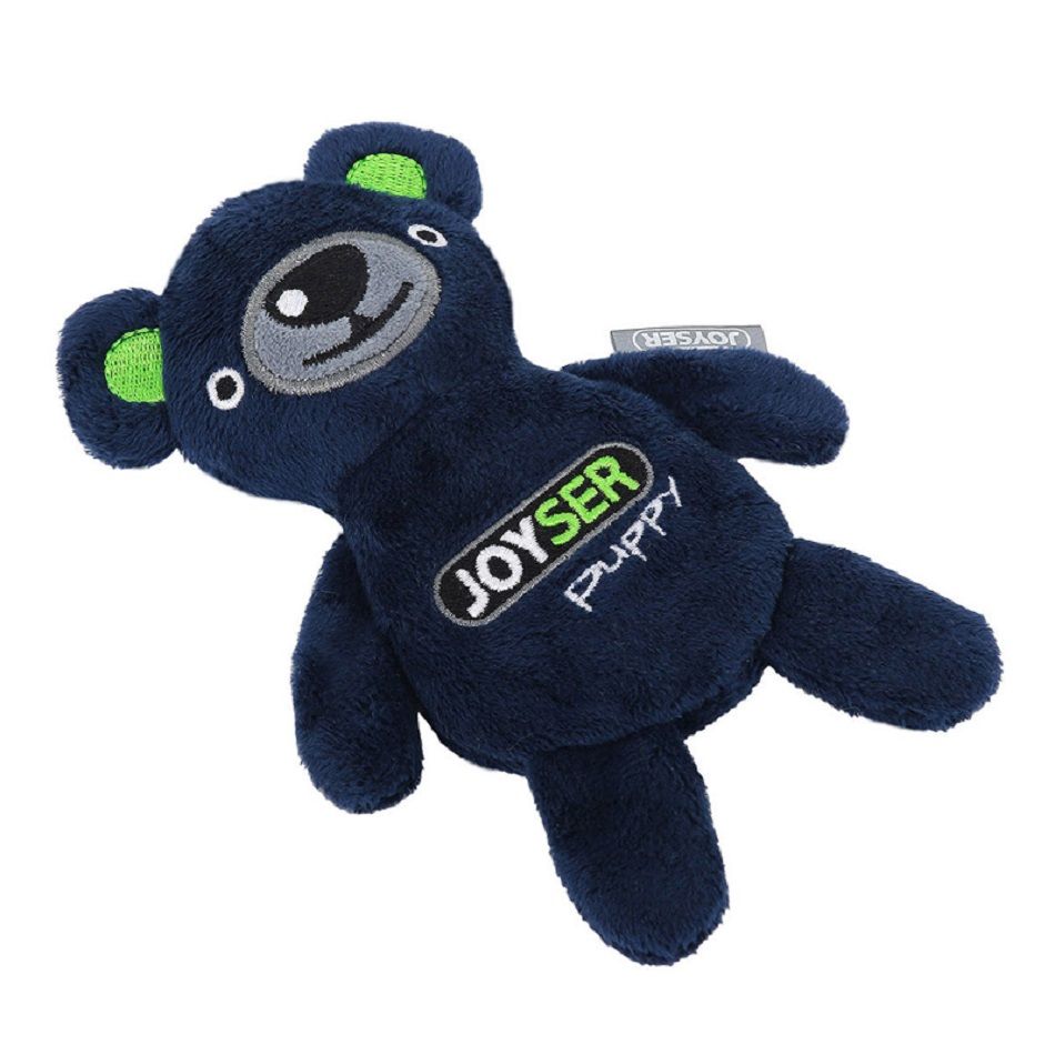 JOYSER Игрушка для собак Puppy Мишка со сменной пищалкой S синий, 15 см, 7039J