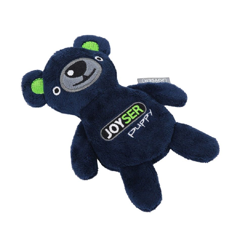 JOYSER Игрушка для собак Puppy Мишка со сменной пищалкой S синий, 15 см, 7039J