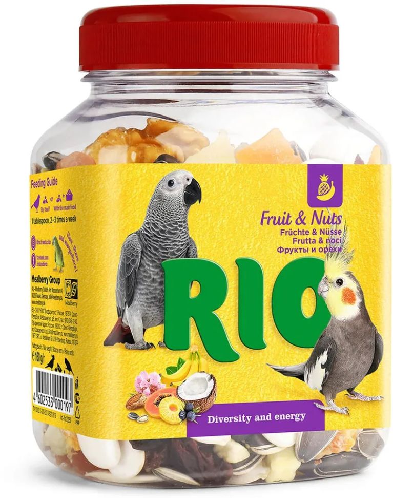 RIO: Фруктово-ореховая смесь: фрукты, хрустящие орехи, ягоды и семена, 160 гр.