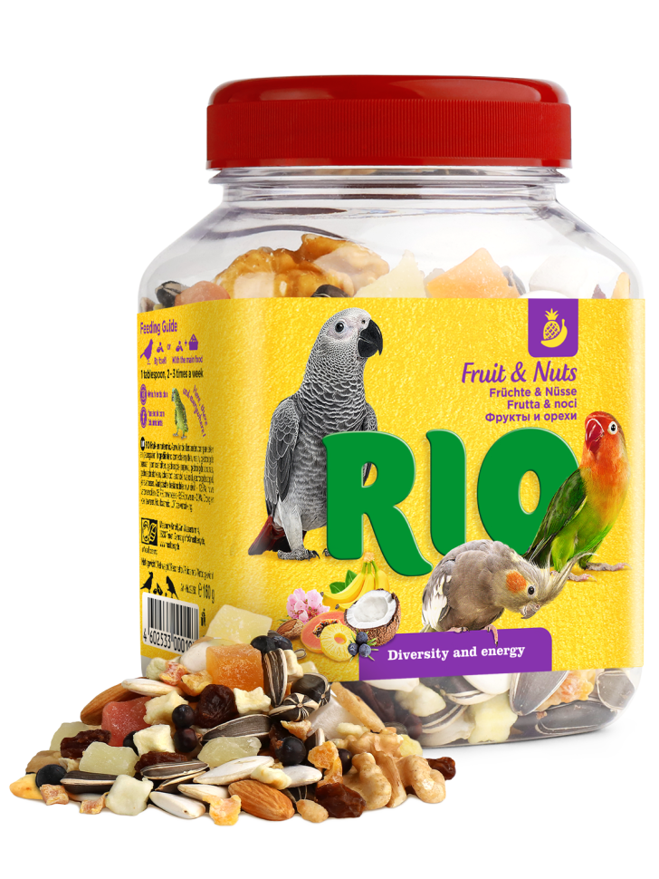 RIO: Фруктово-ореховая смесь: фрукты, хрустящие орехи, ягоды и семена, 160 гр.