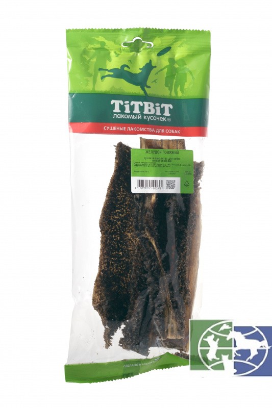 TiTBiT: желудок говяжий (мягкая упаковка), 60 гр.